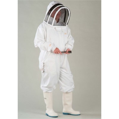 White Beekeeping Beekeeper jacket veil protective Astronaut veil hood 2XL 